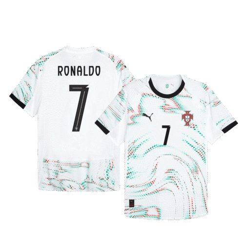 RONALDO #7 Portugal Away Authentic Soccer Jersey 2025