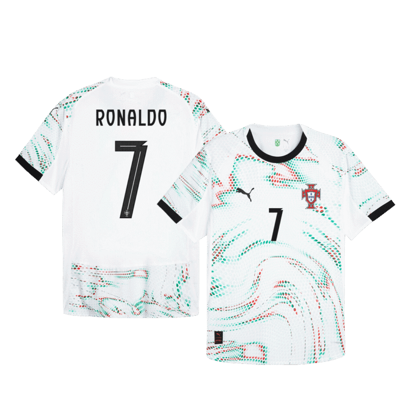 RONALDO #7 Portugal Away Authentic Soccer Jersey 2025