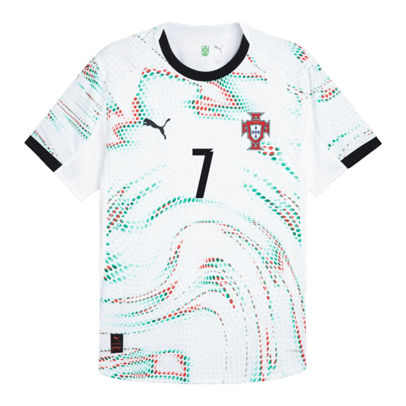 RONALDO #7 Portugal Away Authentic Soccer Jersey 2025