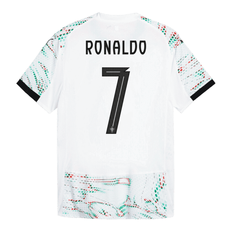RONALDO #7 Portugal Away Authentic Soccer Jersey 2025