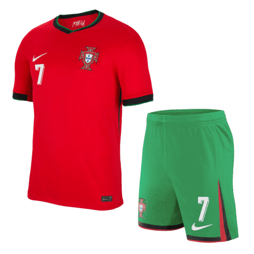 RONALDO #7 Portugal Home Jerseys Kit EURO 2024