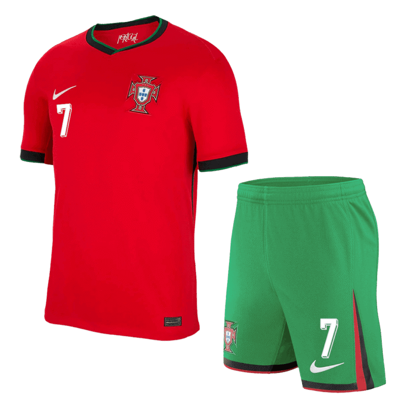 RONALDO #7 Portugal Home Jerseys Kit EURO 2024
