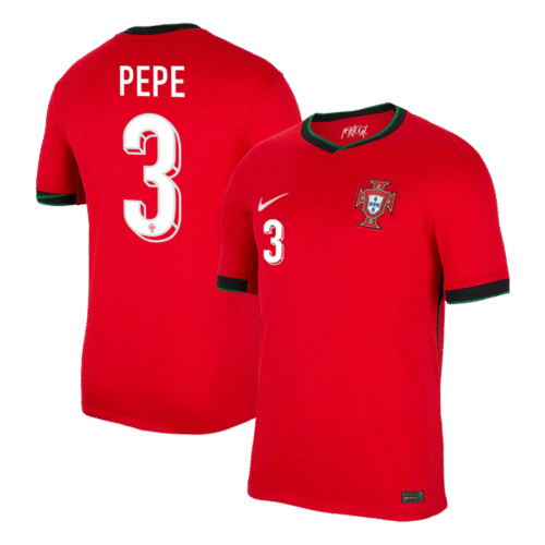 PEPE #3 Portugal Home Soccer Jersey EURO 2024