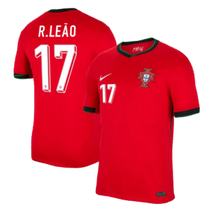 R.LEÃO #17 Portugal Home Soccer Jersey EURO 2024