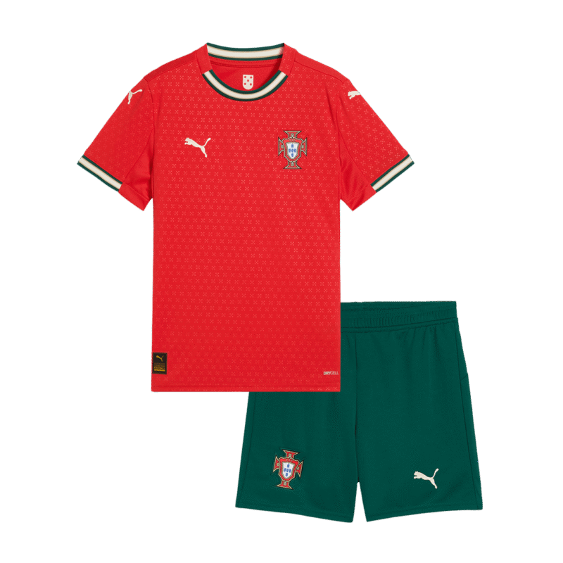 Portugal Home Kids Soccer Jerseys Kit 2025