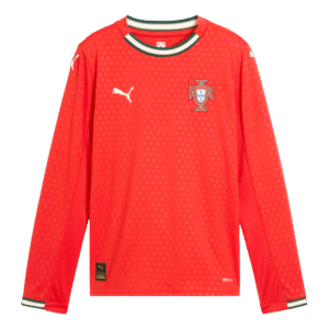 Portugal Home Long Sleeve Soccer Jersey 2025