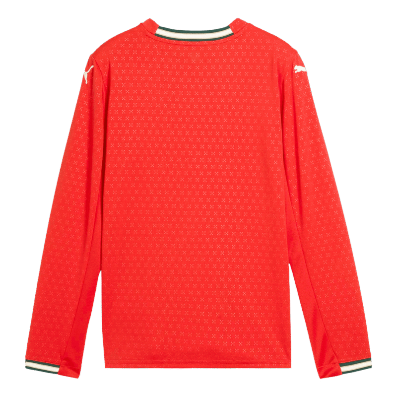 Portugal Home Long Sleeve Soccer Jersey 2025