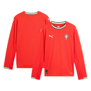 Portugal Home Long Sleeve Soccer Jersey 2025