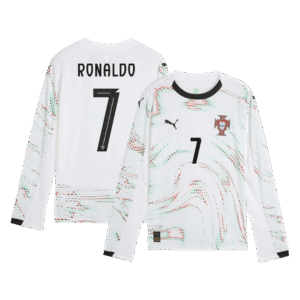 RONALDO #7 Portugal Away Long Sleeve Soccer Jersey 2025