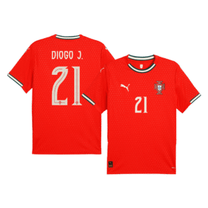 DIOGO J. #21 Portugal Home Soccer Jersey 2025