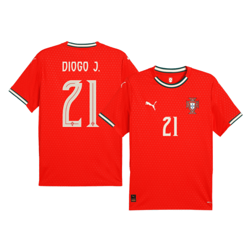 DIOGO J. #21 Portugal Home Soccer Jersey 2025