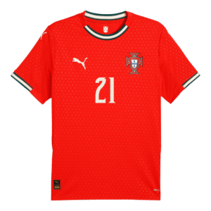 DIOGO J. #21 Portugal Home Soccer Jersey 2025