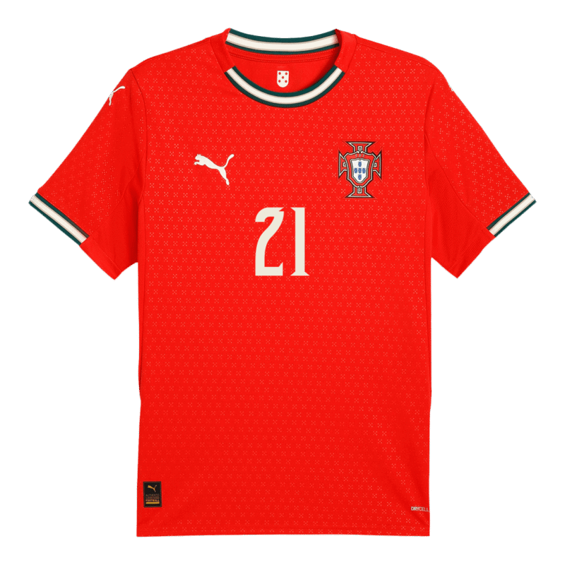 DIOGO J. #21 Portugal Home Soccer Jersey 2025