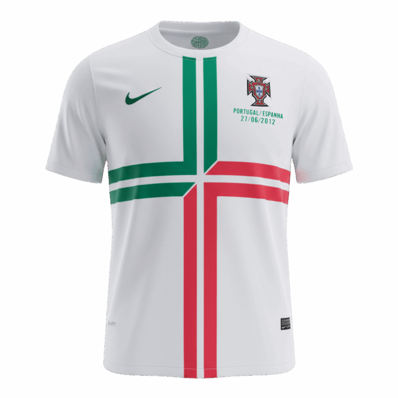 Portugal Away Soccer Jersey Retro 2012