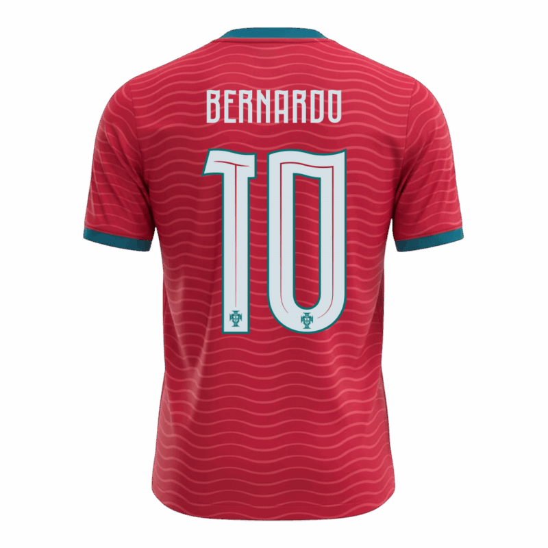 643795_3 BERNARDO#10 Portugal Home Soccer Jersey World Cup 2026 Red