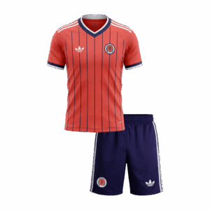 Kid's Scotland Away Soccer Jersey Kit(Jersey+Shorts) World Cup 2026 Coral