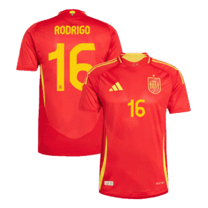RODRIGO #16 Spain Home Authentic Soccer Jersey EURO 2024