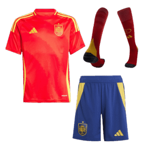Spain Home Kids Soccer Jerseys Full Kit EURO 2024