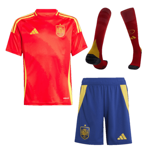 Spain Home Kids Soccer Jerseys Full Kit EURO 2024