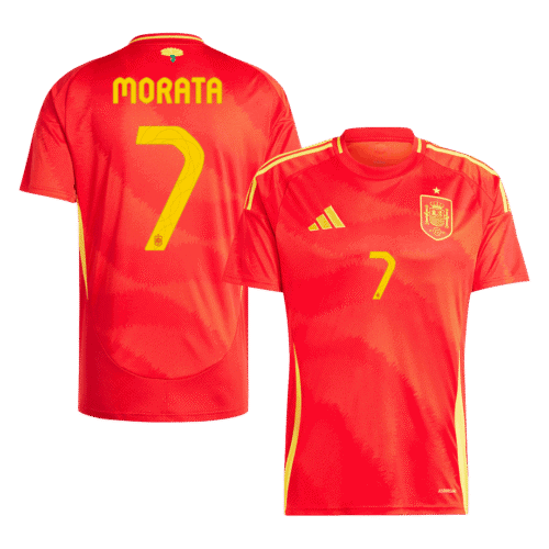 MORATA #7 Spain Home Soccer Jersey EURO 2024