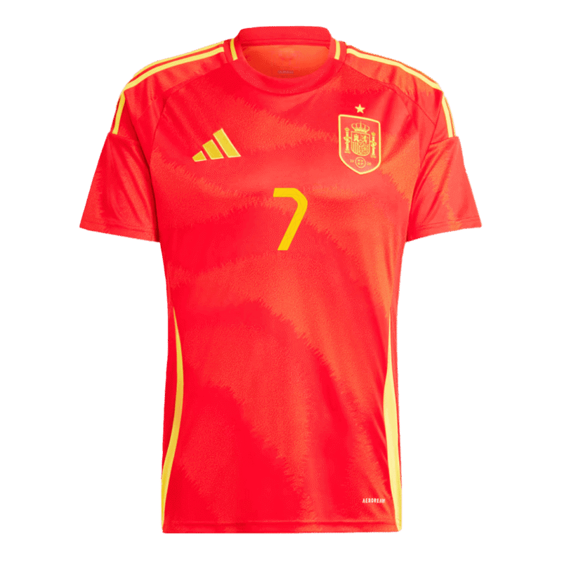 MORATA #7 Spain Home Soccer Jersey EURO 2024