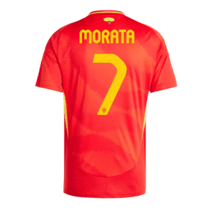 MORATA #7 Spain Home Soccer Jersey EURO 2024