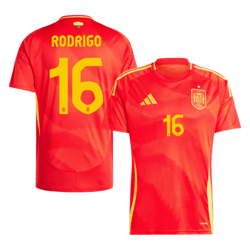 RODRIGO #16 Spain Home Soccer Jersey EURO 2024