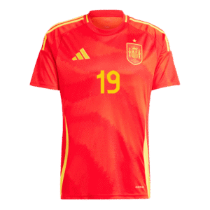 LAMINE YAMAL #19 Spain Home Soccer Jersey EURO 2024