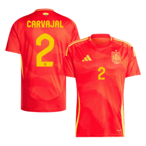 CARVAJAL #2 Spain Home Soccer Jersey EURO 2024