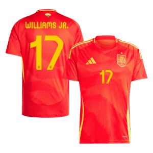 WILLIAMS JR. #17 Spain Home Soccer Jersey EURO 2024