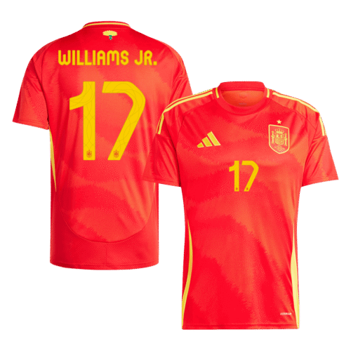 WILLIAMS JR. #17 Spain Home Soccer Jersey EURO 2024