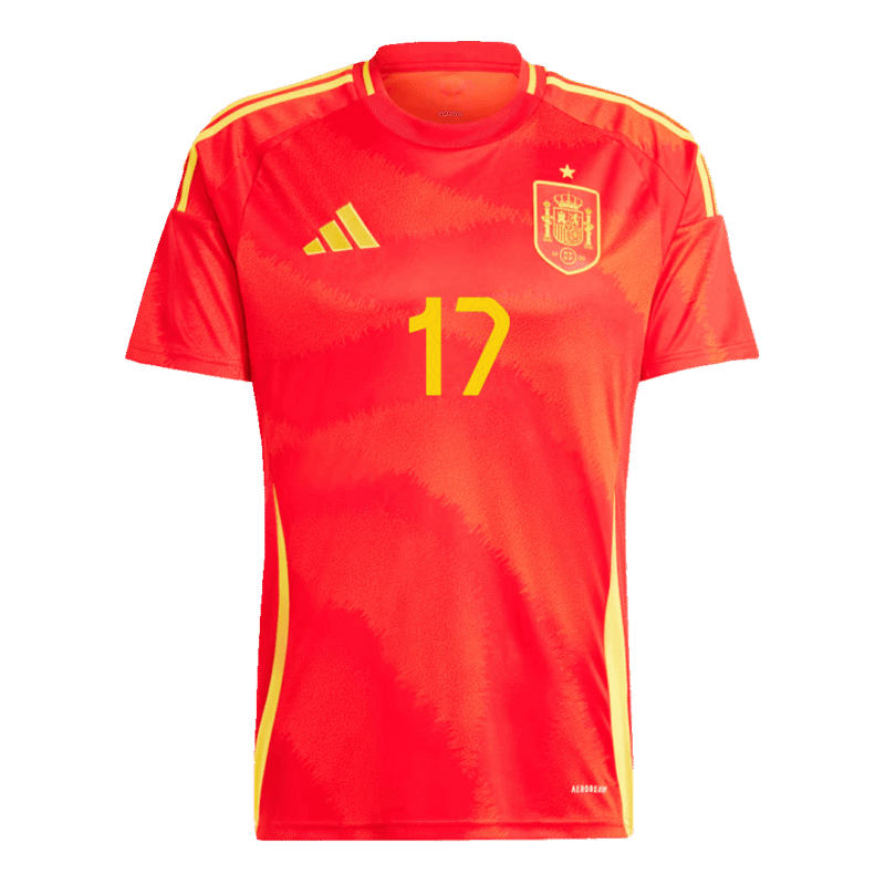 WILLIAMS JR. #17 Spain Home Soccer Jersey EURO 2024