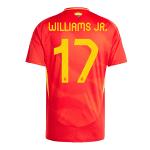 WILLIAMS JR. #17 Spain Home Soccer Jersey EURO 2024