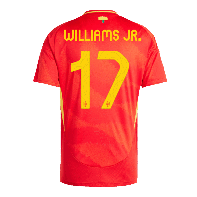 WILLIAMS JR. #17 Spain Home Soccer Jersey EURO 2024