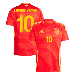 LAMINE YAMAL #10 Spain Home Soccer Jersey EURO 2024