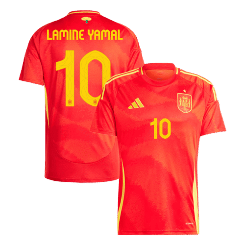 LAMINE YAMAL #10 Spain Home Soccer Jersey EURO 2024