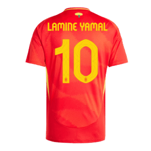 LAMINE YAMAL #10 Spain Home Soccer Jersey EURO 2024