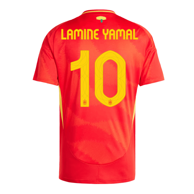 LAMINE YAMAL #10 Spain Home Soccer Jersey EURO 2024