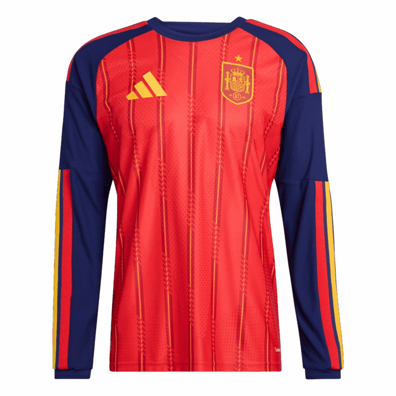 627464_1 Spain Long Sleeve Home Soccer Jersey 2026