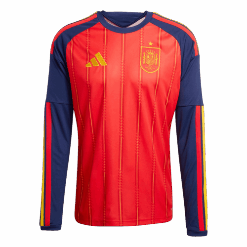 628280_1 Spain Long Sleeve Home Soccer Jersey 2026