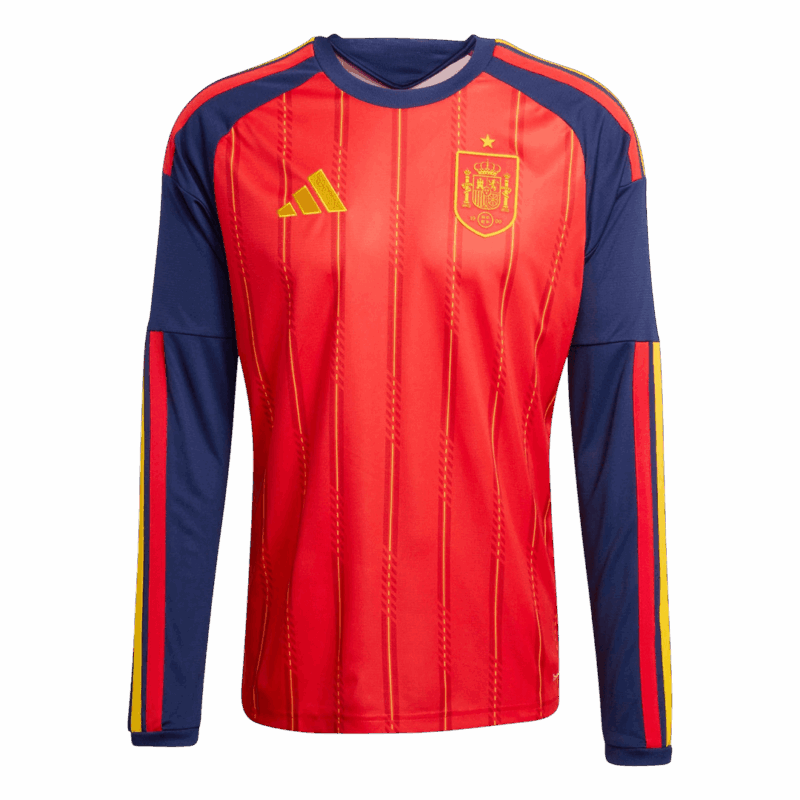 628280_1 Spain Long Sleeve Home Soccer Jersey 2026