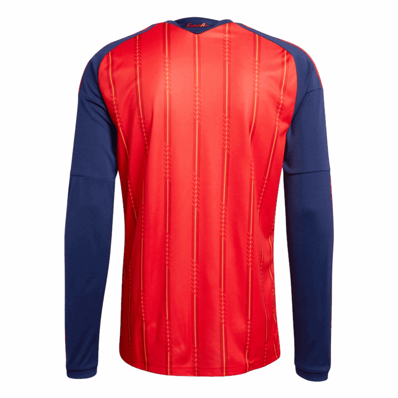 628280_2 Spain Long Sleeve Home Soccer Jersey 2026