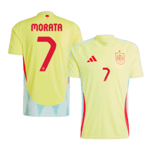 MORATA #7 Spain Away Soccer Jersey EURO 2024