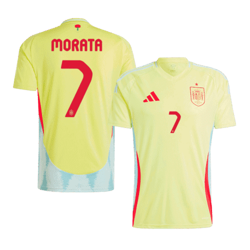 MORATA #7 Spain Away Soccer Jersey EURO 2024