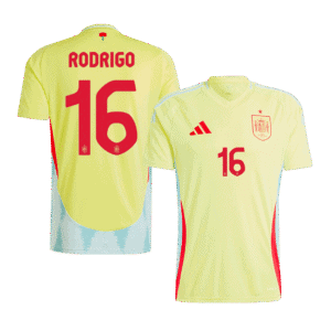 RODRIGO #16 Spain Away Soccer Jersey EURO 2024