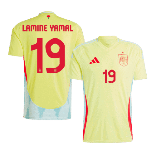 LAMINE YAMAL #19 Spain Away Soccer Jersey EURO 2024