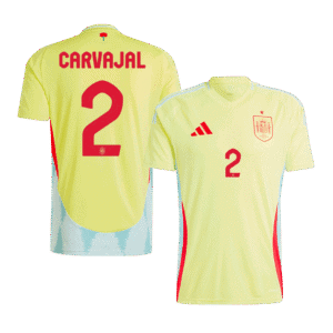 CARVAJAL #2 Spain Away Soccer Jersey EURO 2024