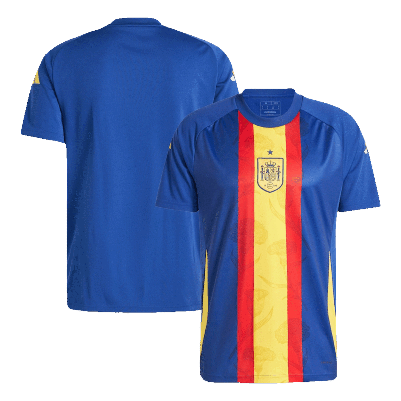 Spain Pre-Match Soccer Jersey EURO 2024 Blue