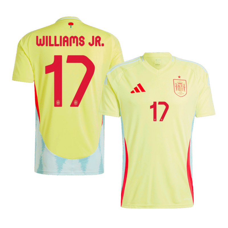 WILLIAMS JR. #17 Spain Away Soccer Jersey EURO 2024