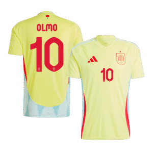 OLMO #10 Spain Away Soccer Jersey EURO 2024